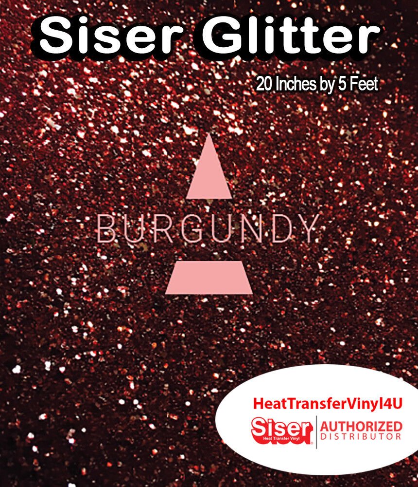 Siser Glitter Iron On Heat Transfer Vinyl 20 Inches by 5 Feet *FREE SHIPPING*