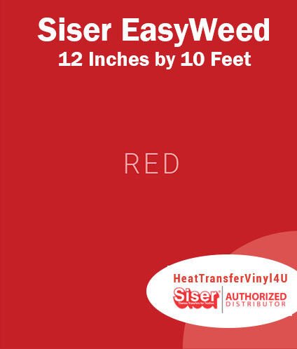 Siser EasyWeed Iron On Heat Transfer Vinyl For Garments 12 Inches by 10 Feet