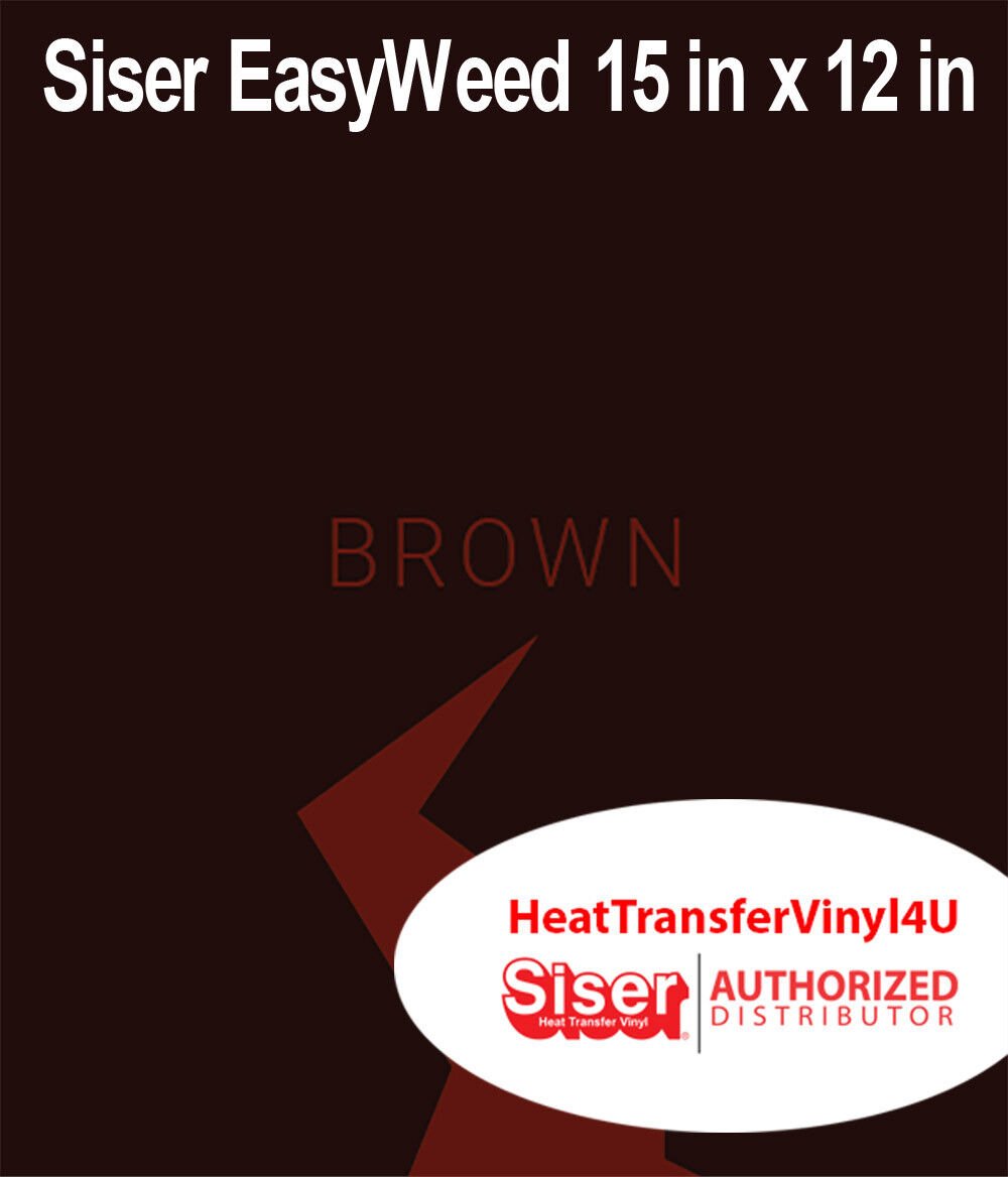 Siser EasyWeed Heat Transfer Vinyl Iron On 15 "x 12" SHEETS Variety Of Colors