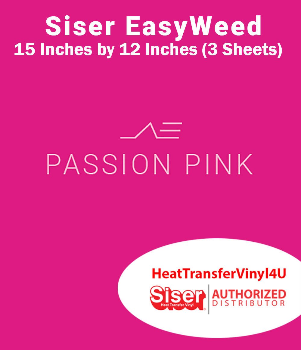 Siser EasyWeed Iron On Heat Transfer Vinyl 15" x 12" (3 Sheets) *Message Colors* - Picture 62 of 80