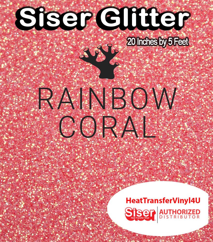 Siser Glitter Iron On Heat Transfer Vinyl 20 Inches by 5 Feet *FREE SHIPPING*