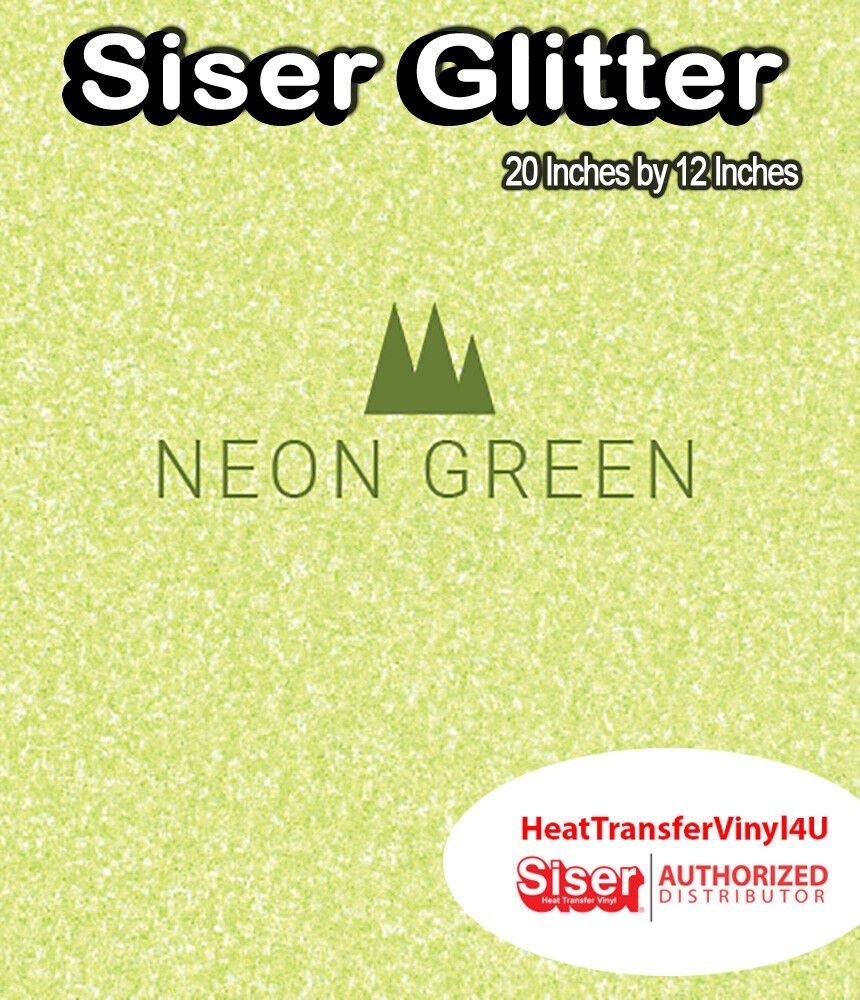 Siser Glitter Iron On Heat Transfer Vinyl 20" x 12" *COMBINED SHIPPING DISCOUNT*