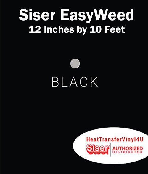 Siser EasyWeed Iron On Heat Transfer Vinyl For Garments 12 Inches by 10 Feet