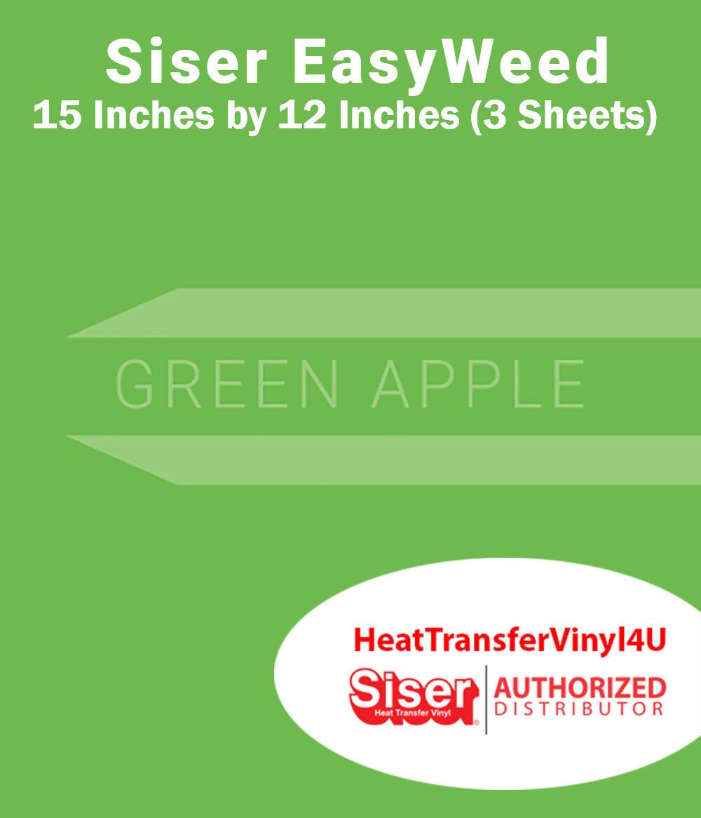 Siser EasyWeed Iron On Heat Transfer Vinyl 15" x 12" (3 Sheets) *Message Colors* - Picture 37 of 80