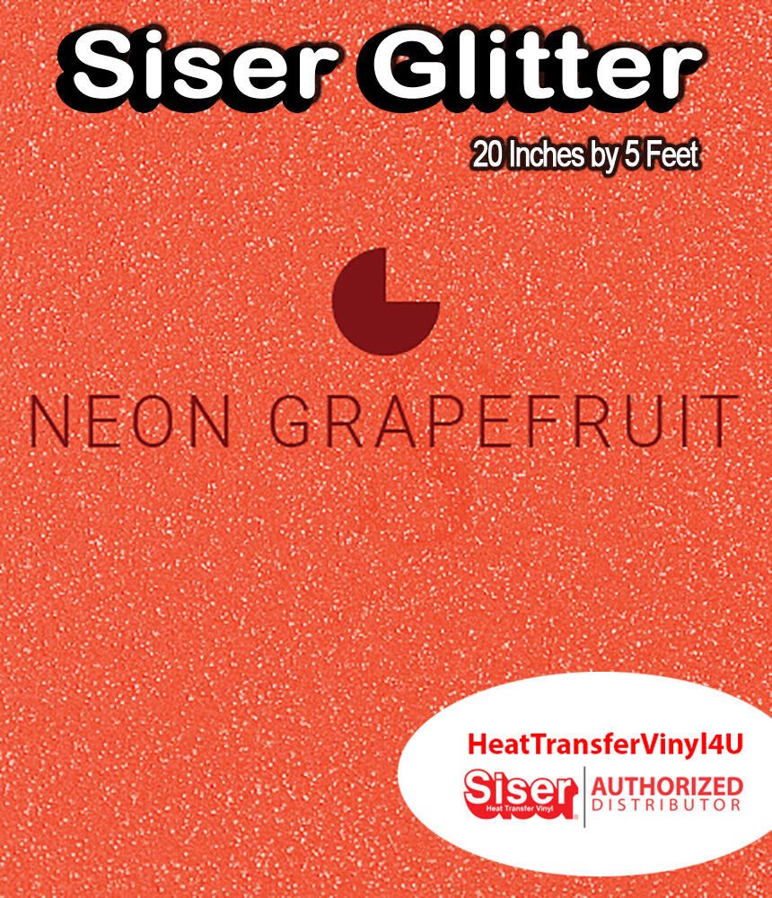 Siser Glitter Iron On Heat Transfer Vinyl 20 Inches by 5 Feet *FREE SHIPPING*