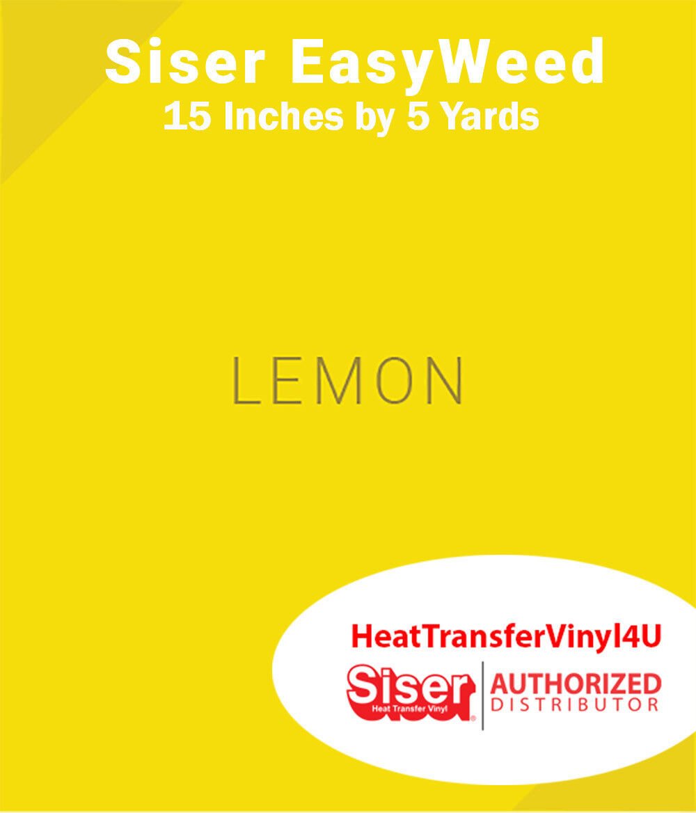 Siser EasyWeed Iron On Heat Transfer Vinyl For T-Shirts 15" x 5 Yards