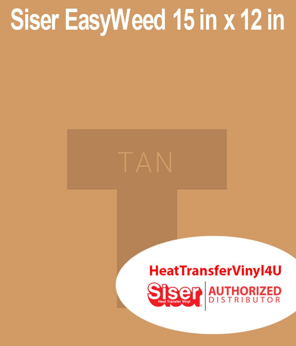 Siser EasyWeed Heat Transfer Vinyl Iron On 15 "x 12" SHEETS Variety Of Colors