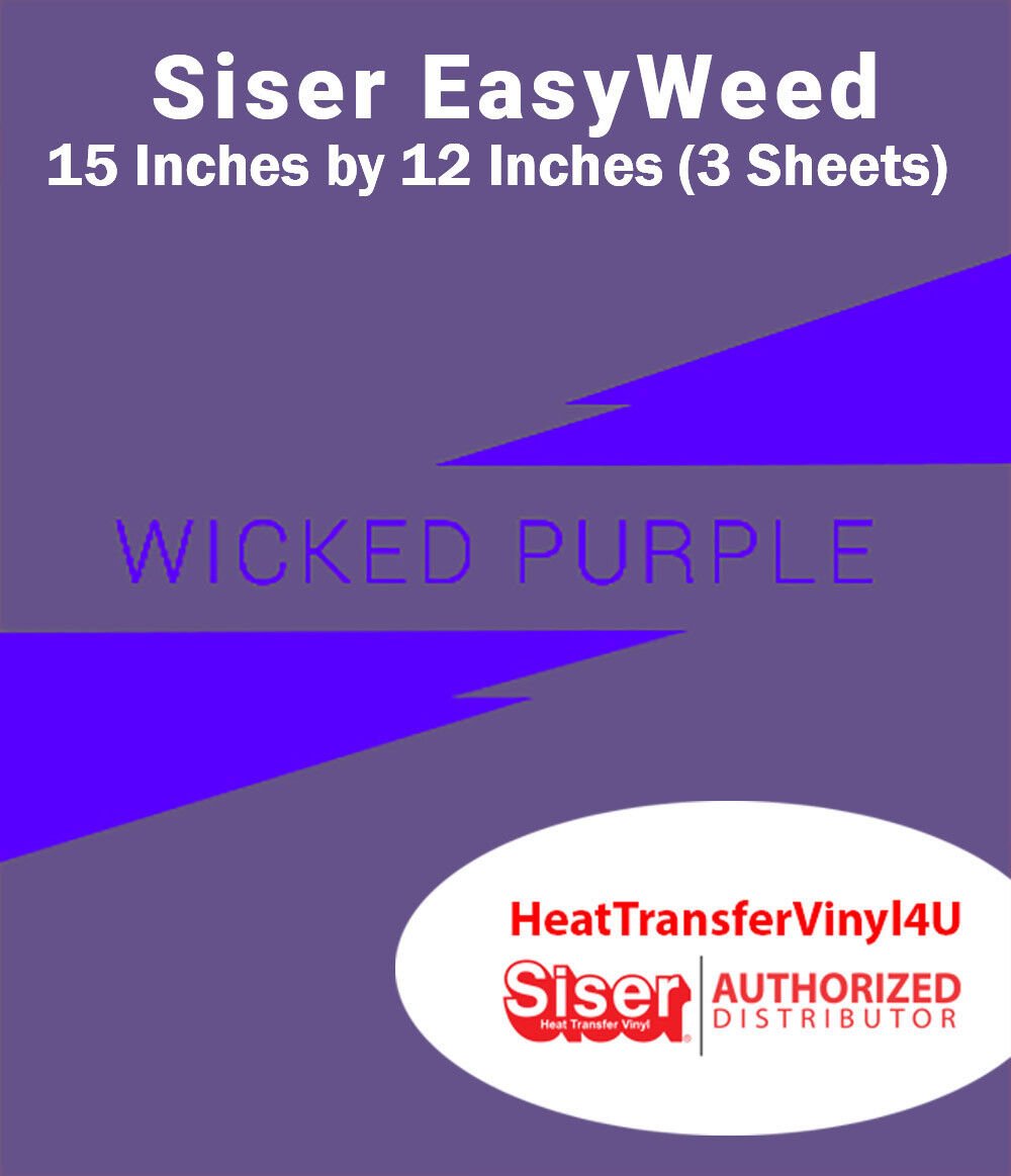 Siser EasyWeed Iron On Heat Transfer Vinyl 15" x 12" (3 Sheets) *Message Colors* - Picture 78 of 80