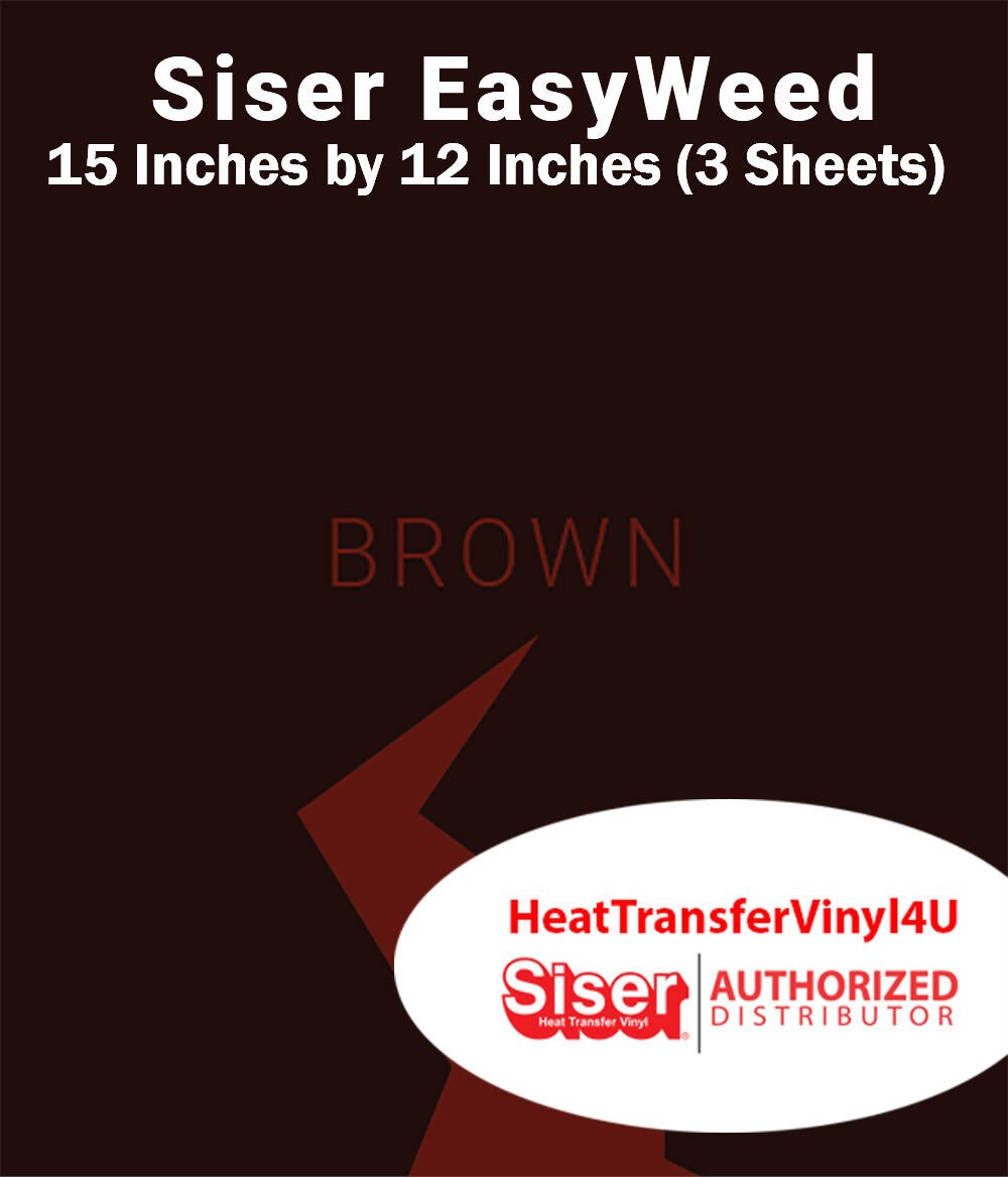 Siser EasyWeed Iron On Heat Transfer Vinyl 15" x 12" (3 Sheets) *Message Colors* - Picture 16 of 80