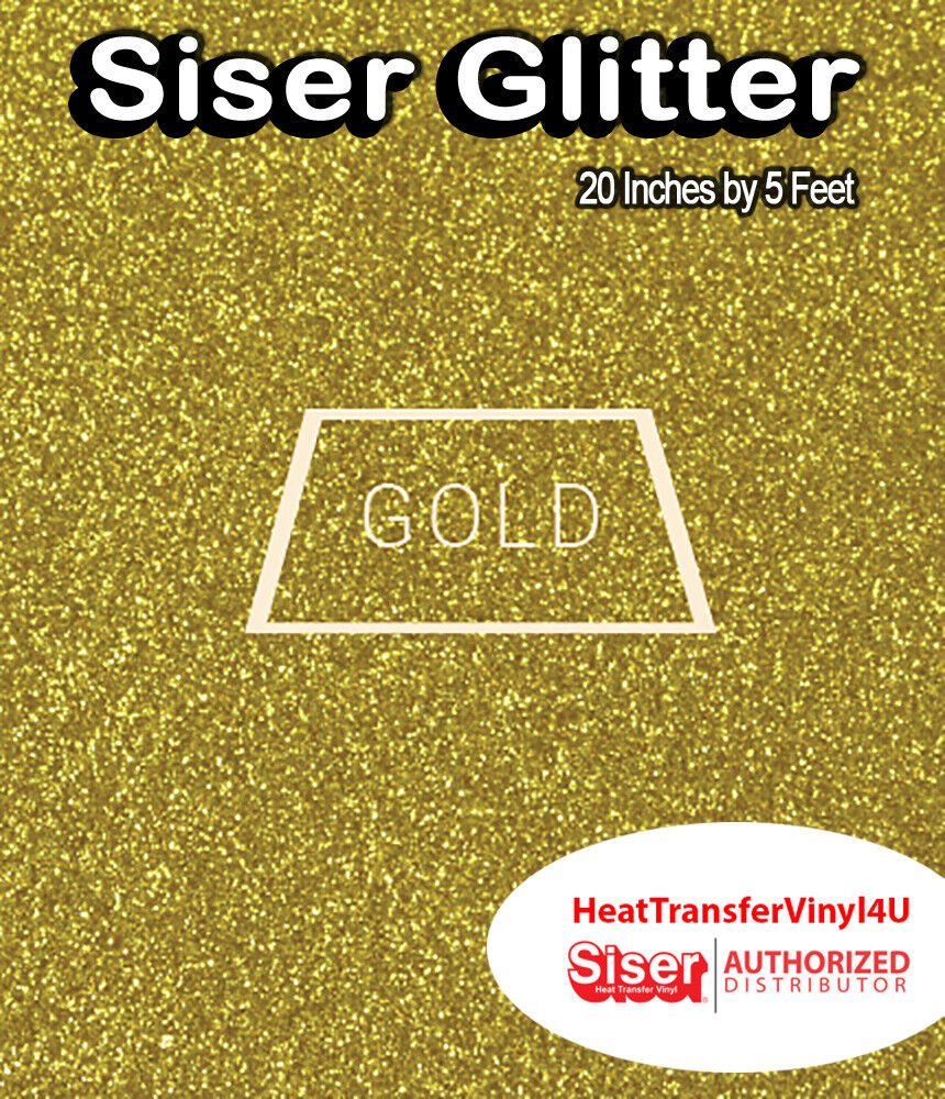 Siser Glitter Iron On Heat Transfer Vinyl 20 Inches by 5 Feet *FREE SHIPPING*