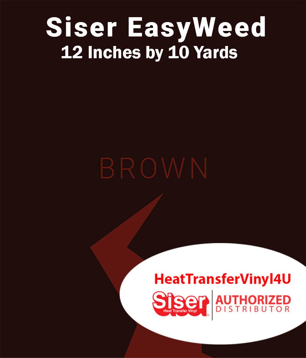 Siser EasyWeed Iron On Heat Transfer Vinyl For T-Shirts 12" x 10 Yards Roll