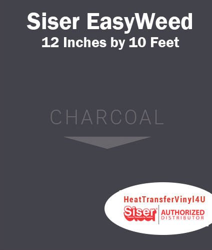 Siser EasyWeed Iron On Heat Transfer Vinyl For Garments 12 Inches by 10 Feet