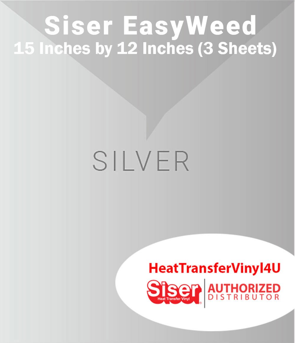 Siser EasyWeed Iron On Heat Transfer Vinyl 15" x 12" (3 Sheets) *Message Colors* - Picture 69 of 80