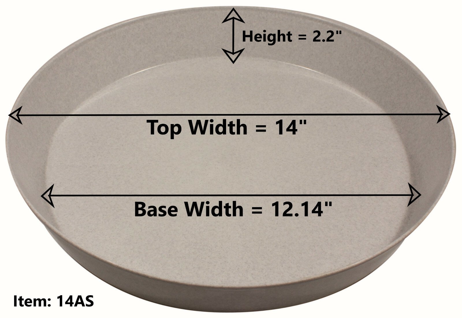 Austin Planter Plant Saucers - Heavy Duty Indoor/Outdoor Plant Saucer - USA Made - Picture 21 of 24