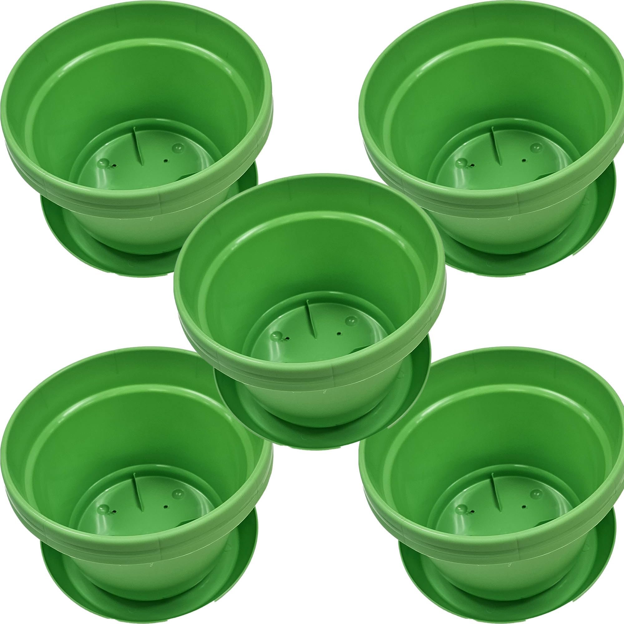 Austin Planter Single Pot and Saucer 3 sizes, many colors, 5 pack - Picture 21 of 31
