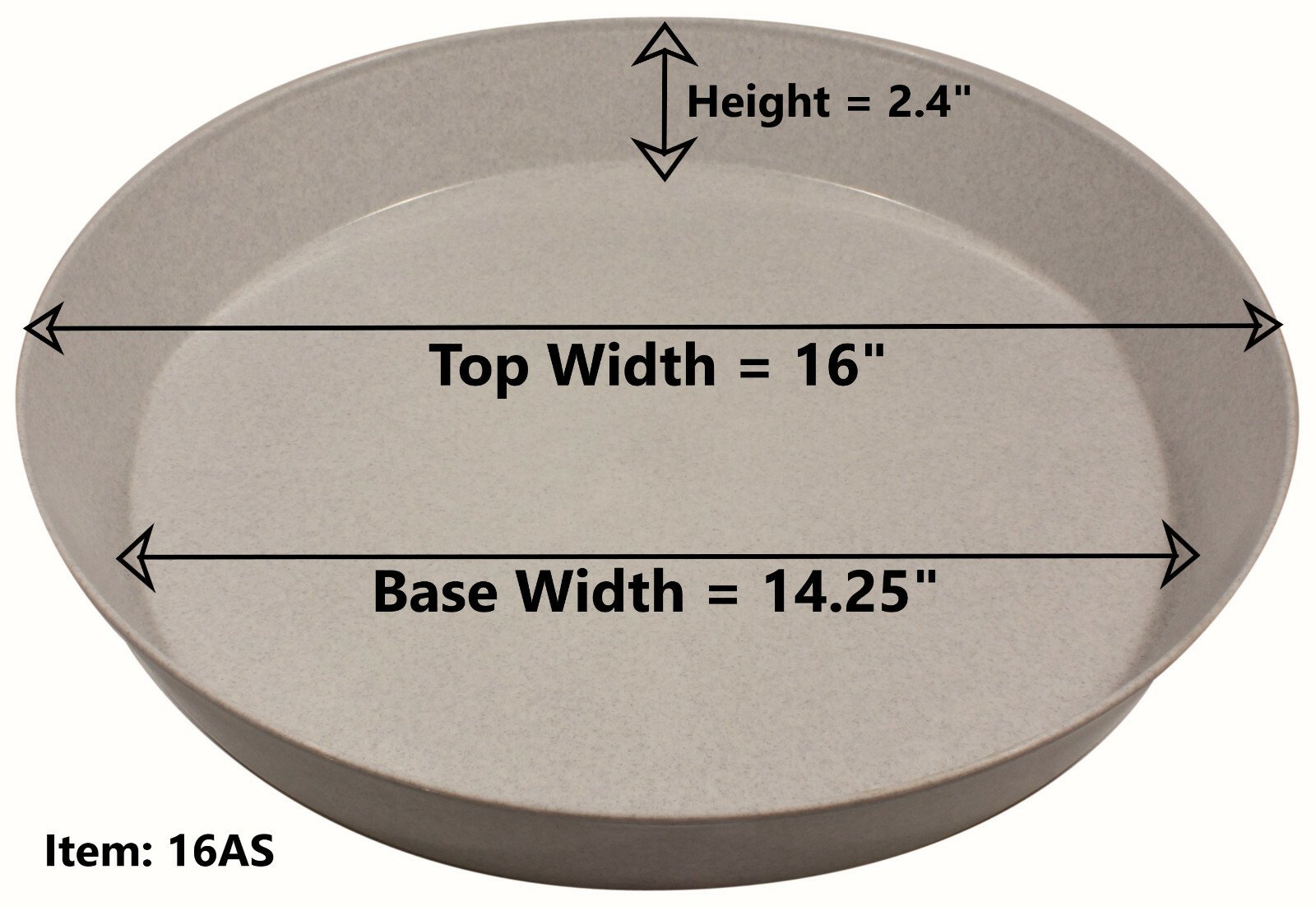 Austin Planter Plant Saucers - Heavy Duty Indoor/Outdoor Plant Saucer - USA Made - Picture 22 of 24