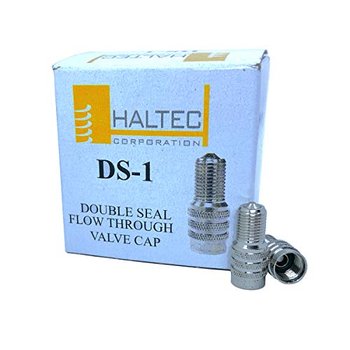 Haltec DS-1 Double Seal Flow-Through Valve Cap Pack of 12