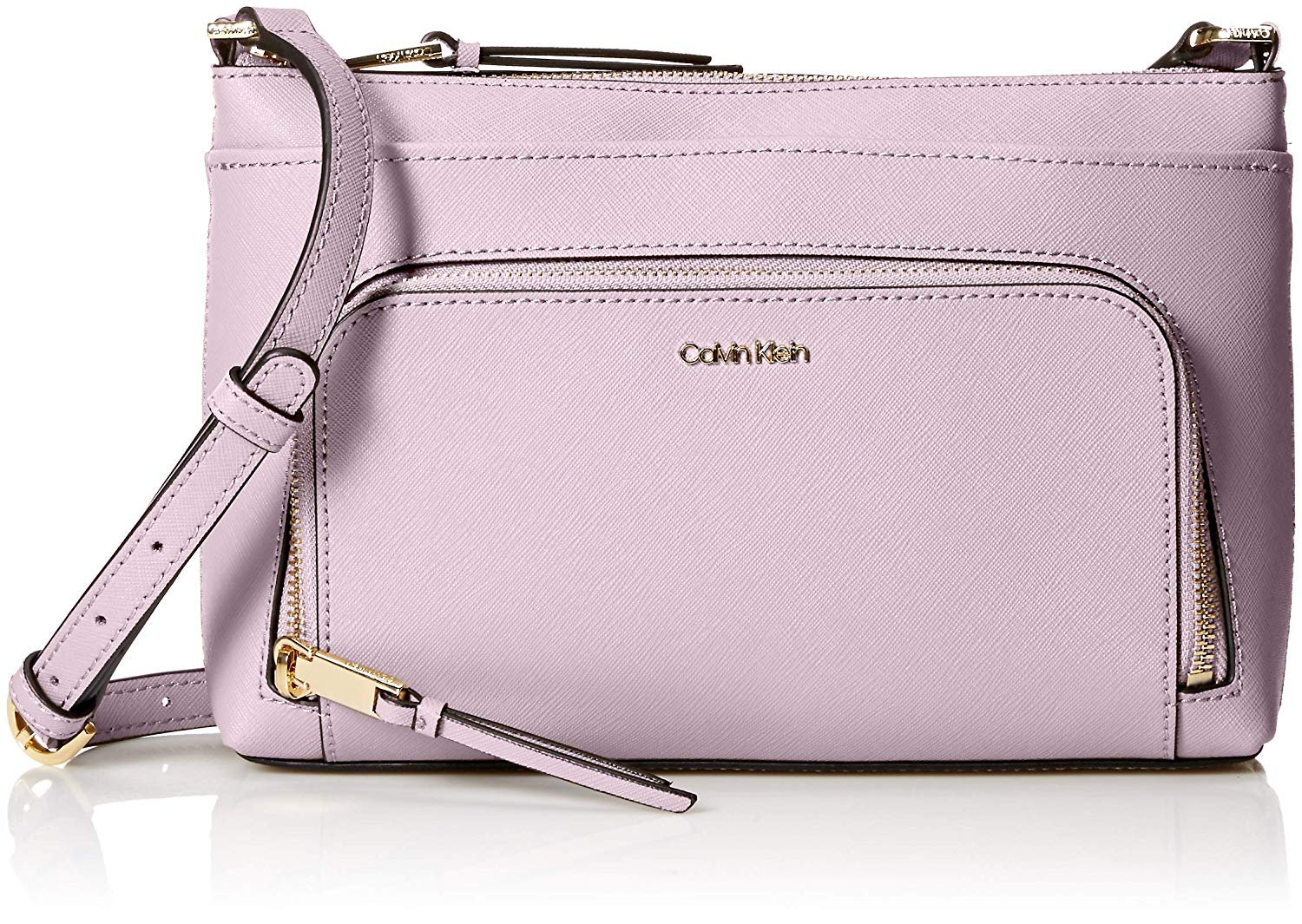 calvin klein lily saffiano leather crossbody