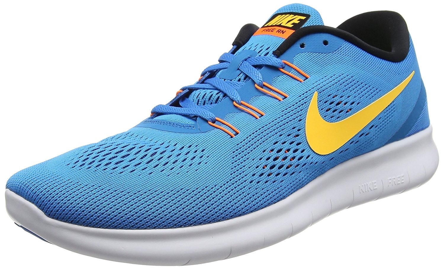 Nike RN Men Running Run Shoes Heritage Cyan Orange Blue 11 | eBay
