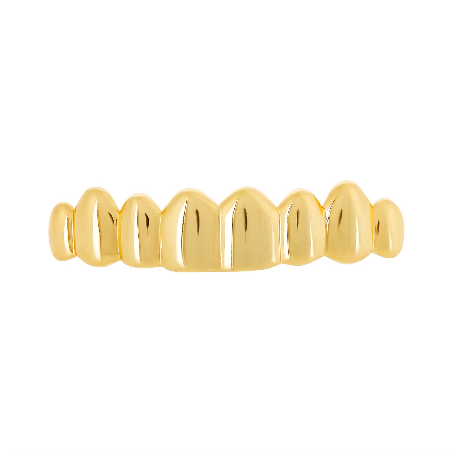 Solid 925 Sterling Silver Custom Fit Top & Bottom Grillz Set 8 Teeth