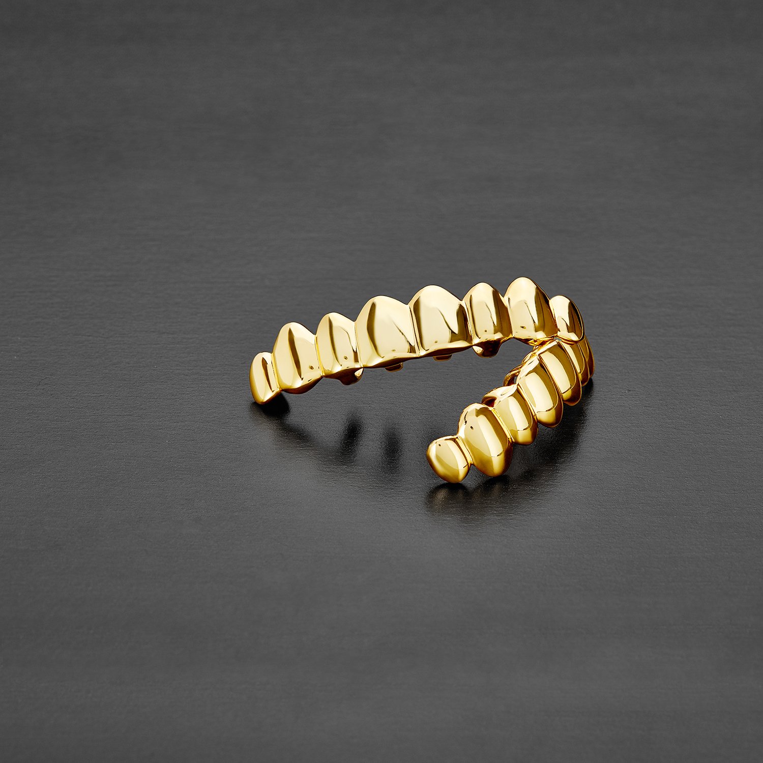 Solid 925 Sterling Silver Custom Fit Top & Bottom Grillz Set 8 Teeth