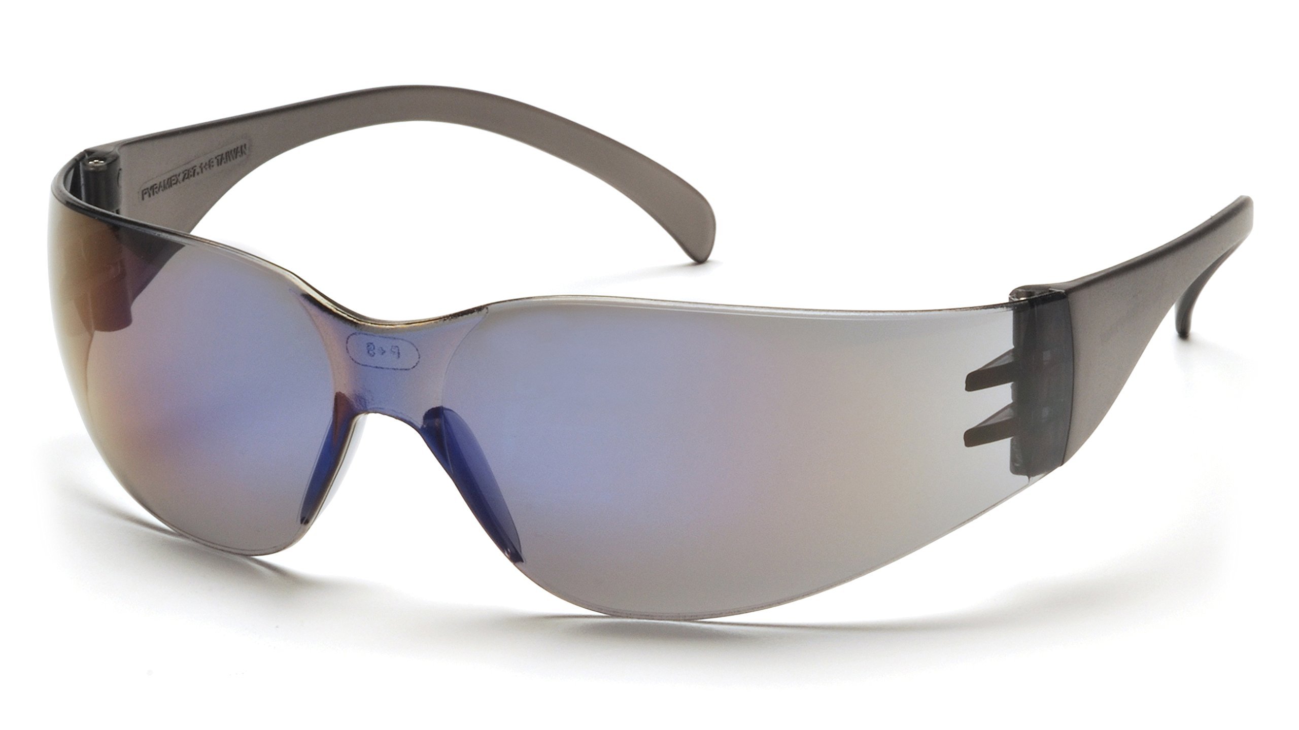 Pyramex Safety Intruder Eyewear, Red Temples, Clear Lens