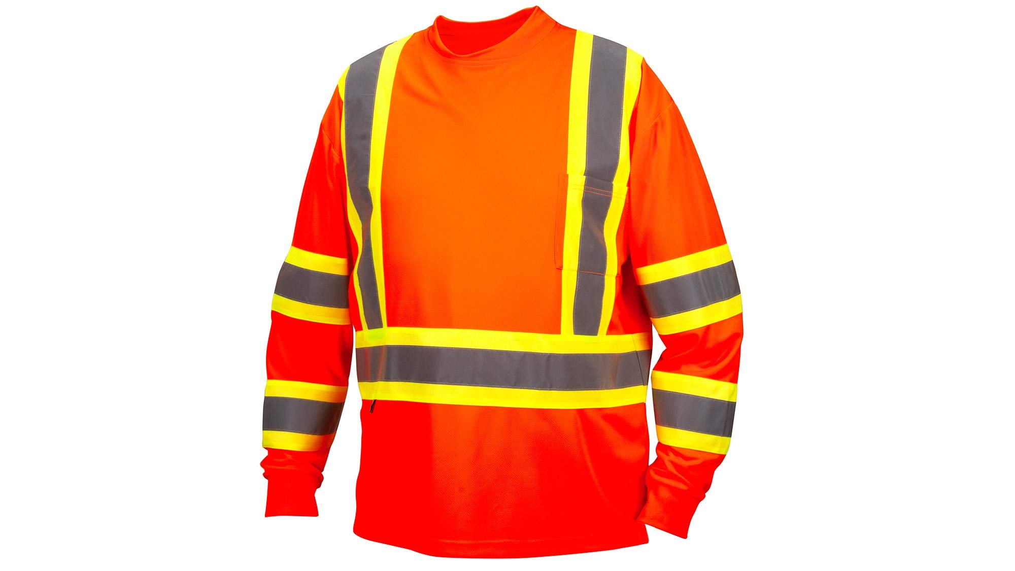 Pyramex Hi-Vis Long Sleeve Moisture Wicking Safety T-Shirt - Bild 7 von 10