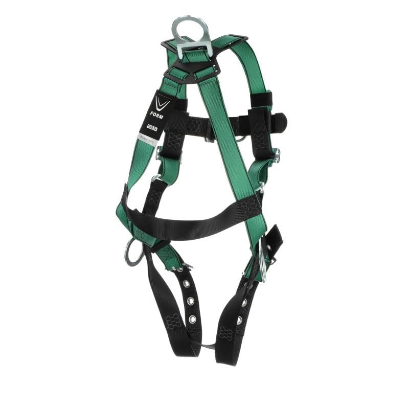 MSA 10197216 V-Form Full Body Safety Harness - Extra Large, D-Ring...