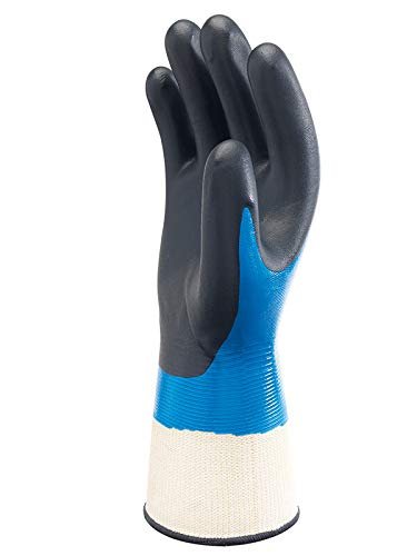 SHOWA 377 Nitrile Foam Coating on Nitrile Glove with Polyester/Nylon Knit…