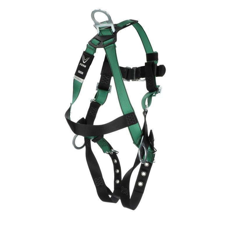 MSA 10197216 V-Form Full Body Safety Harness - Extra Large, D-Ring...
