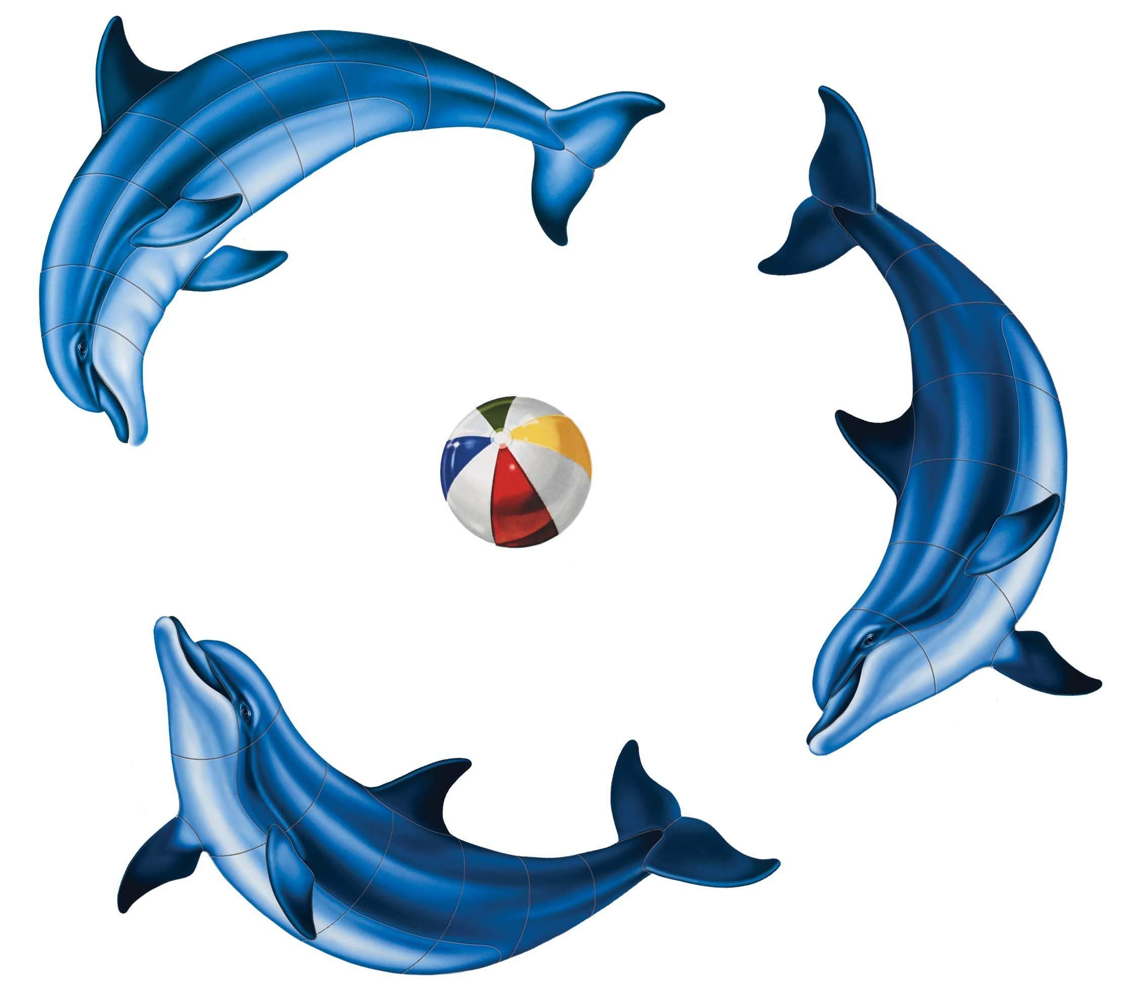 Delphin Group Porzellan Schwimmbad Mosaik - Bild 2 von 6