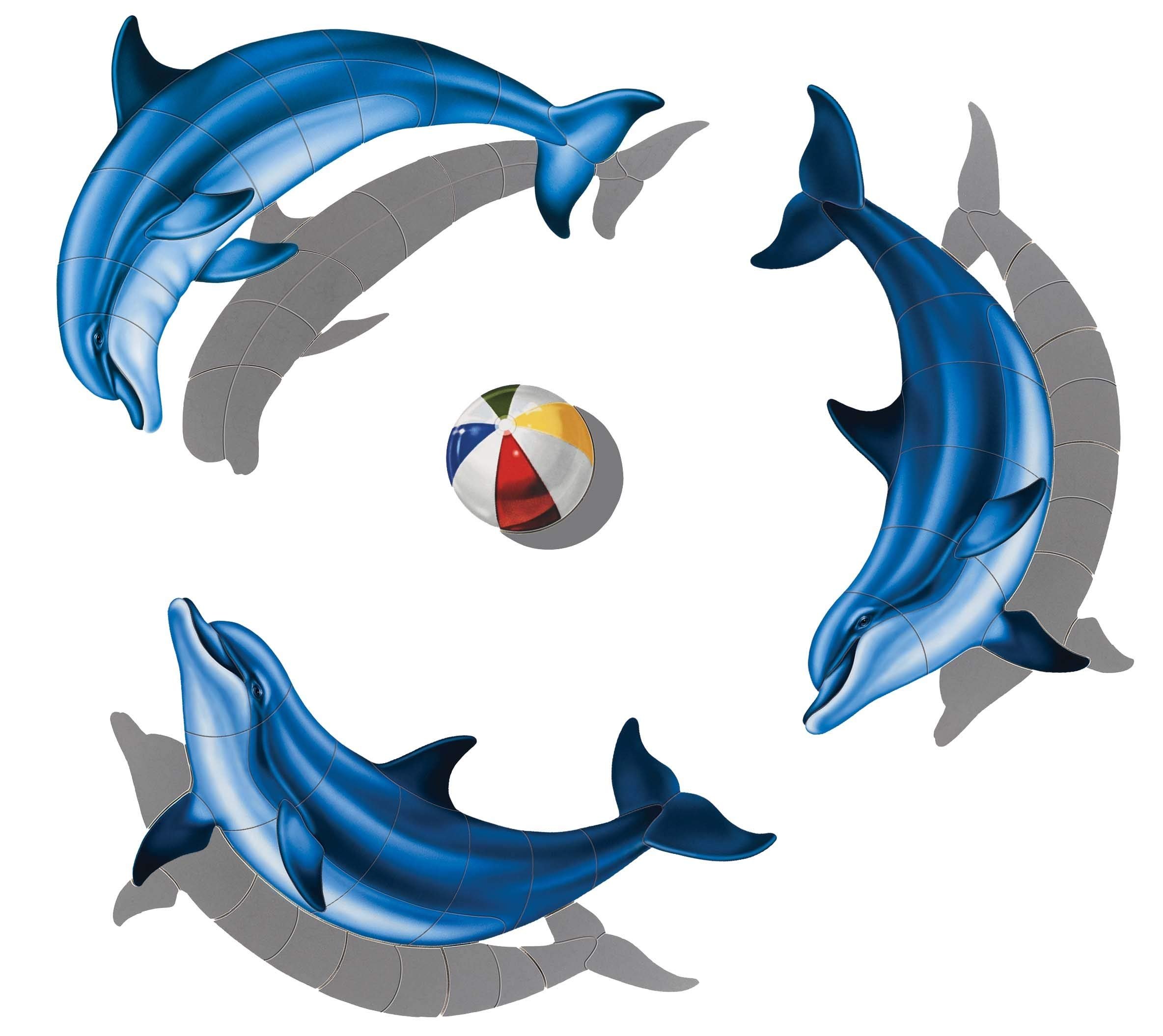 Delphin Group Porzellan Schwimmbad Mosaik - Bild 4 von 6