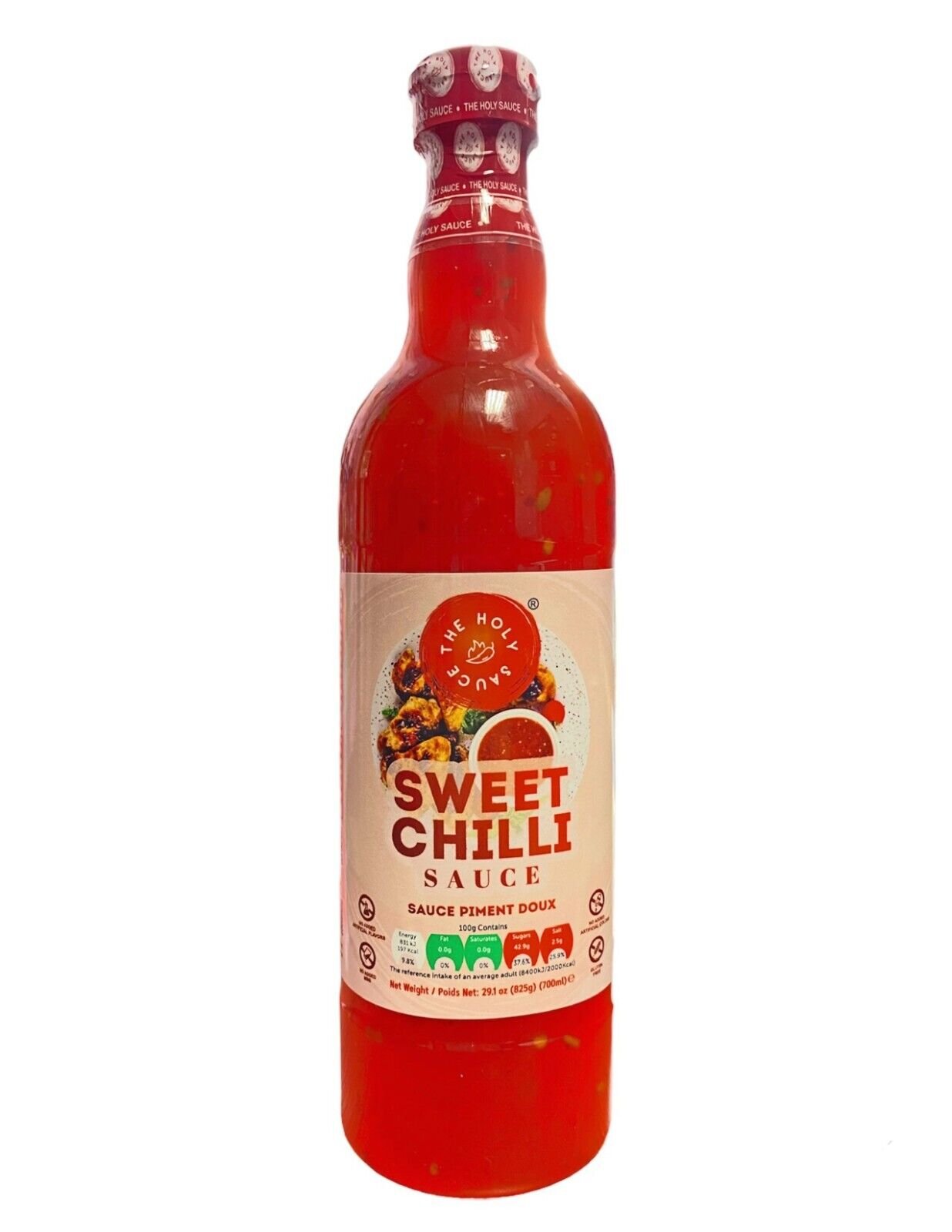 Salsa de chile dulce - sin gluten, sin msg, sabores o colores artificiales (suave/caliente)