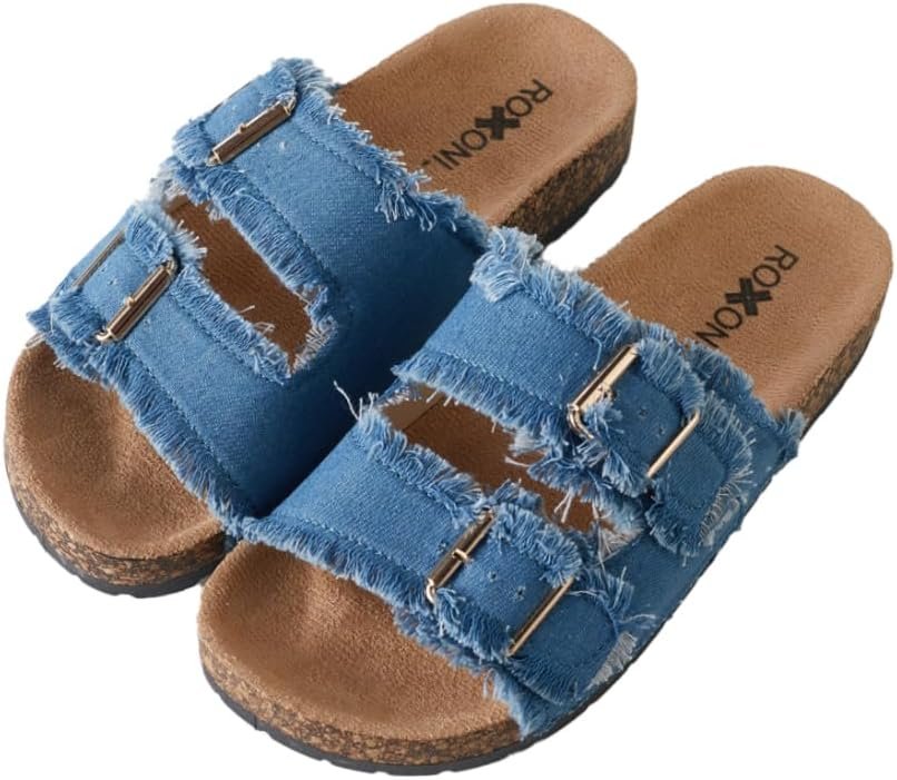 Pupeez Women's Comfort Flat Sandals Double Buckle Adjustable Straps Flat... - Picture 13 of 14