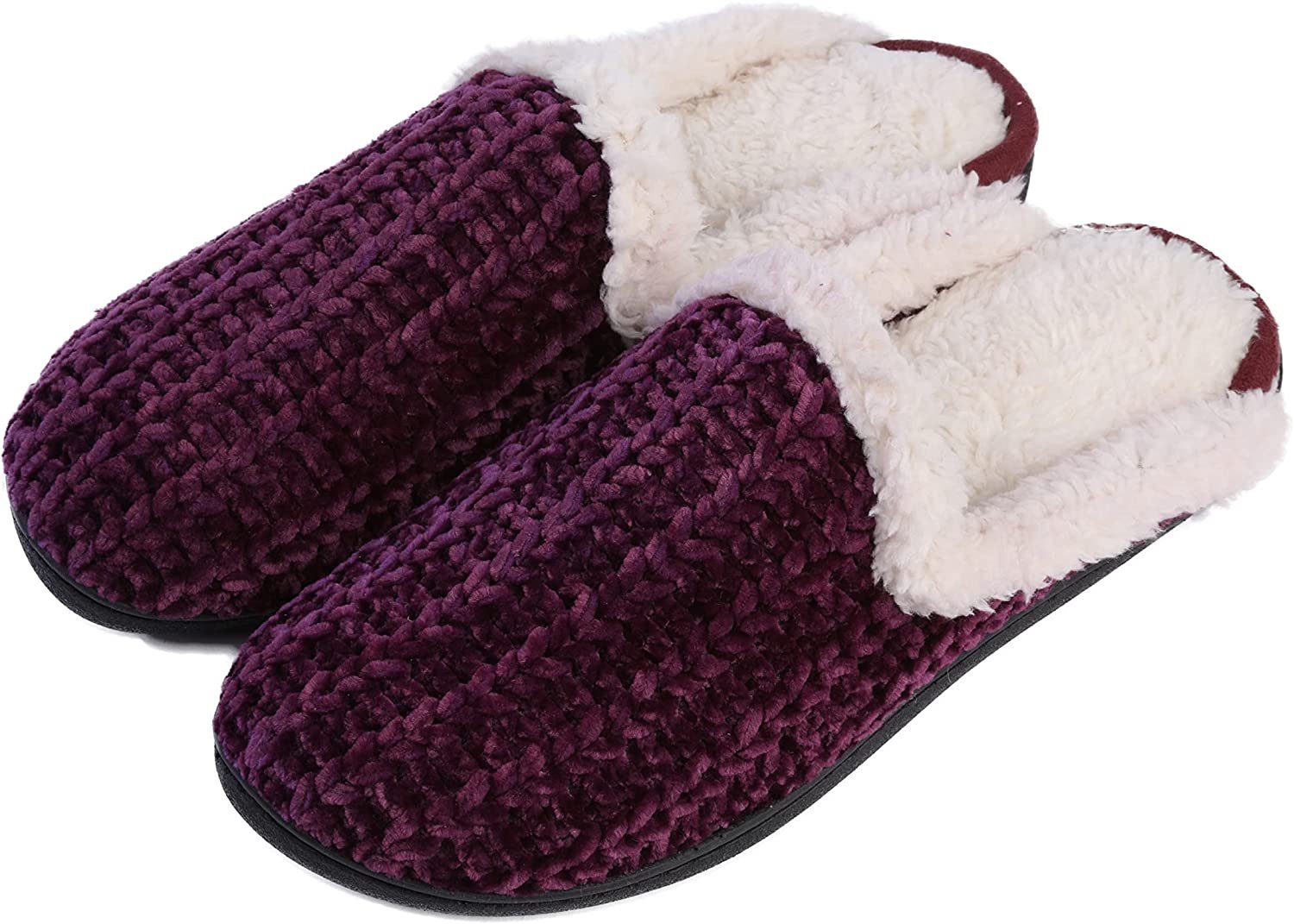 Pupeez Memory Foam Slippers for Women - Fuzzy Cozy Indoor/Outdoor Slides - Picture 24 of 27