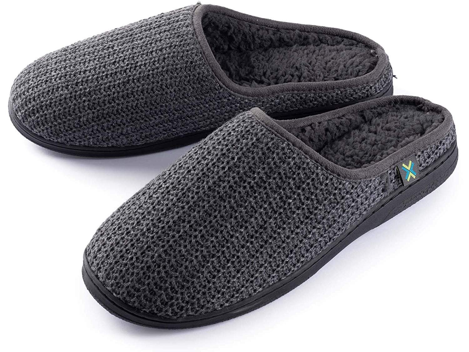 Zapatilla de casa de punto cómoda sin cordones de lana Pupeez para hombre - Imagen 10 de 10