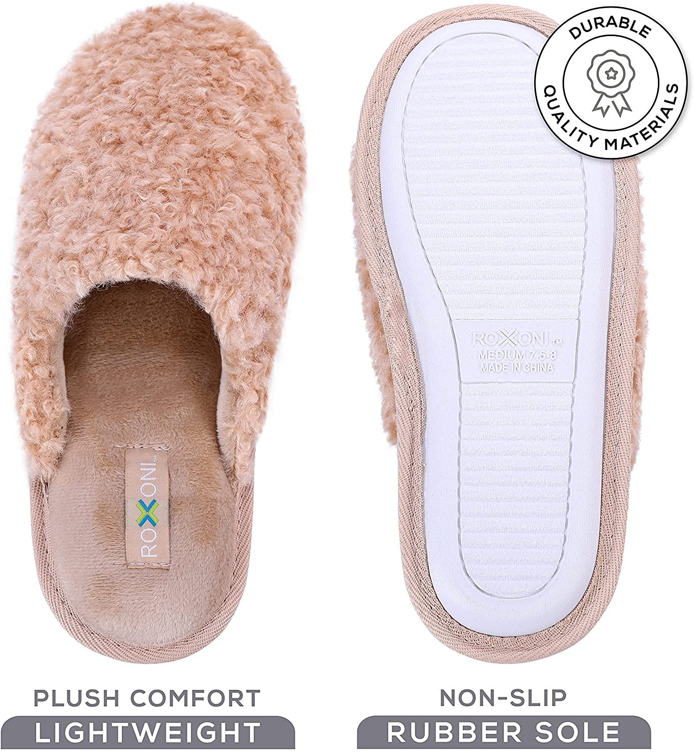 Zapatilla Pupeez Mujer Acogedora Espuma con Memoria, Interior Exterior Suela de Goma - Imagen 19 de 41