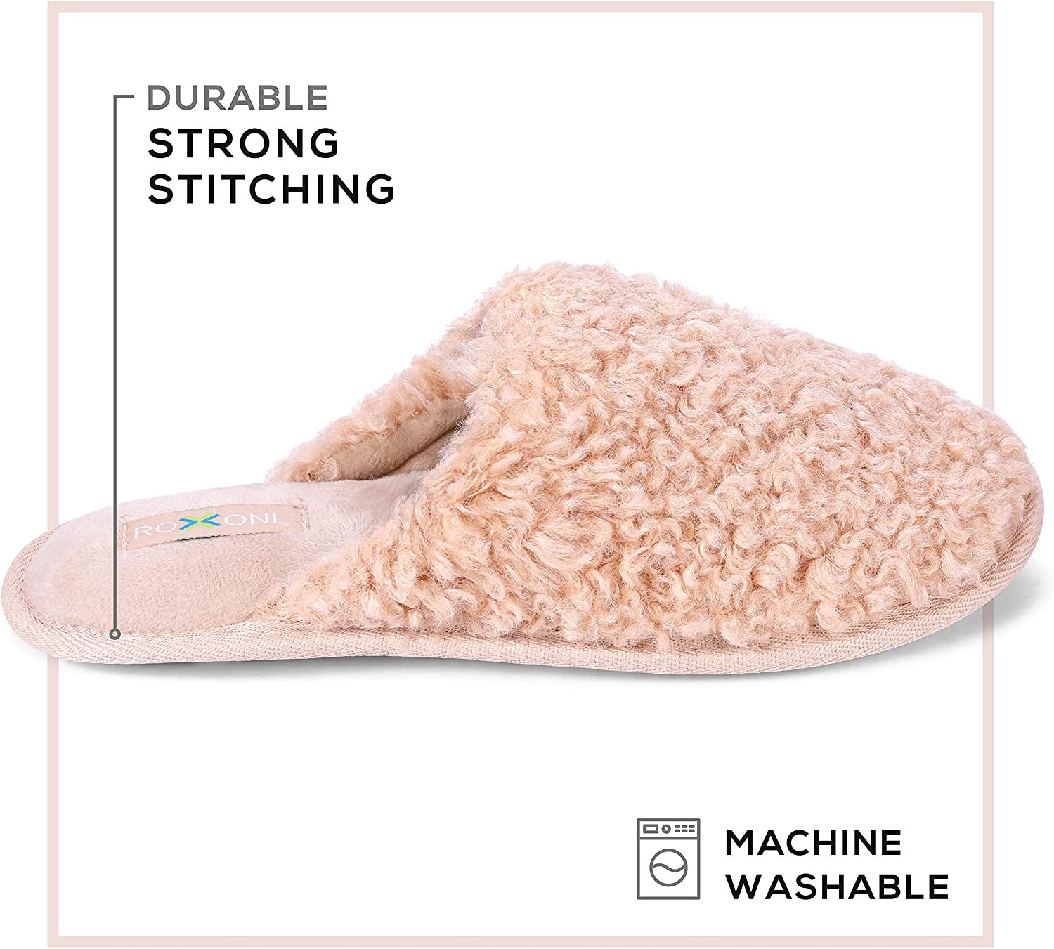 Zapatilla Pupeez Mujer Acogedora Espuma con Memoria, Interior Exterior Suela de Goma - Imagen 20 de 41