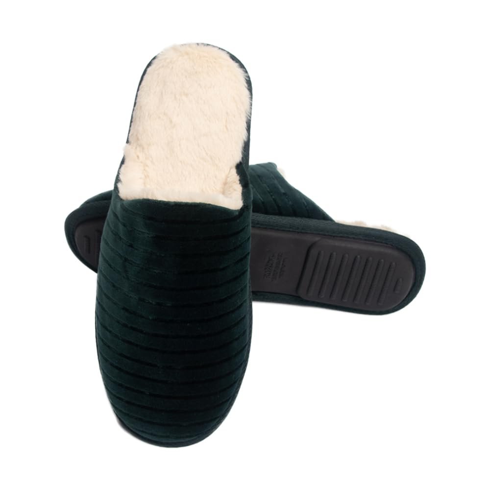Pupeez Ciabatta Uomo Calda Morbida Slipon Comoda Memory Foam Casa - Foto 10 di 17