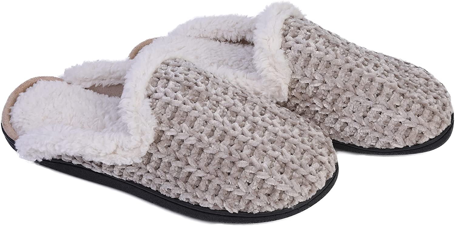 Pupeez Memory Foam Slippers for Women - Fuzzy Cozy Indoor/Outdoor Slides - Picture 22 of 27