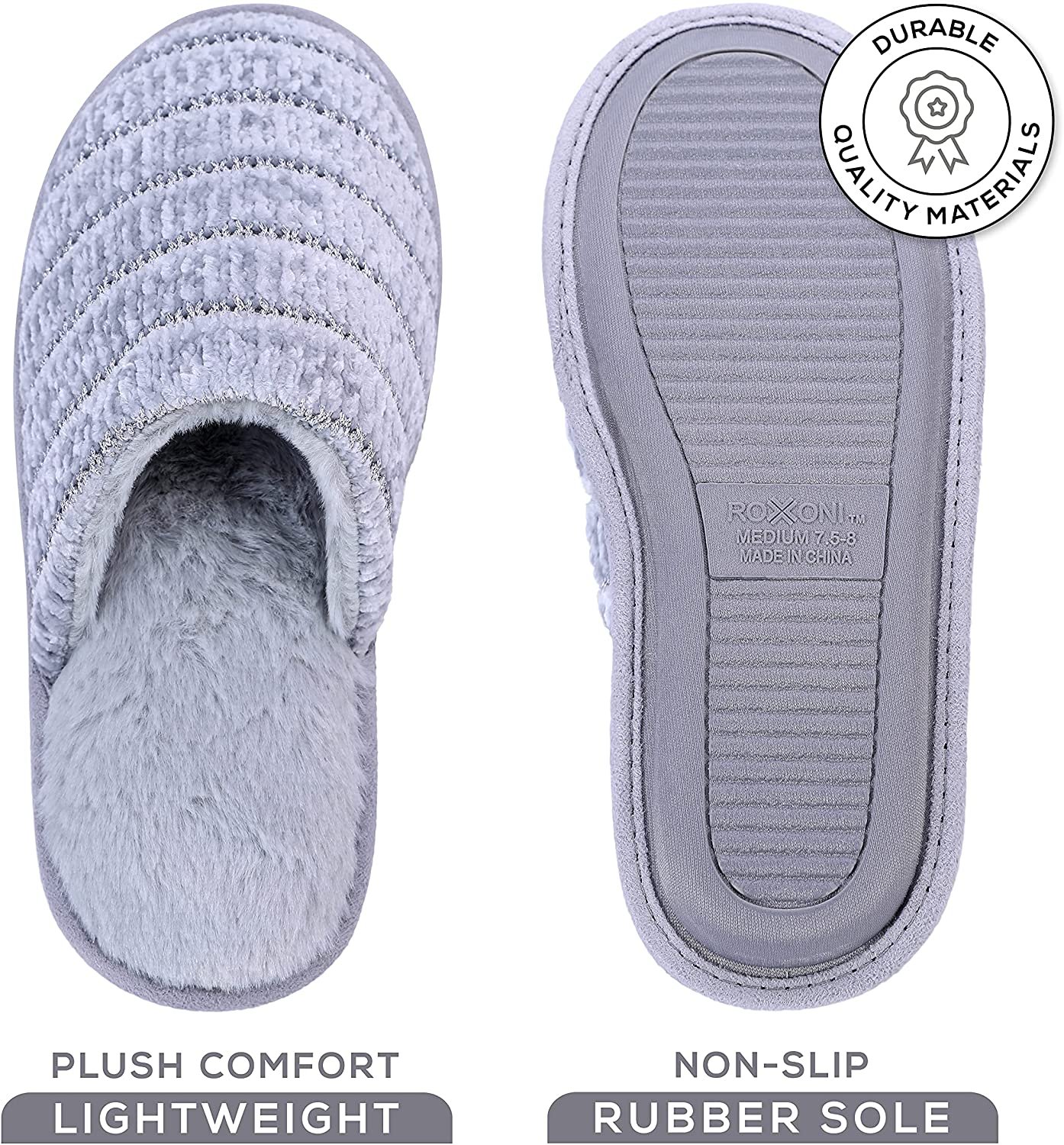 Zapatilla Pupeez Mujer Acogedora Espuma con Memoria, Interior Exterior Suela de Goma - Imagen 14 de 41