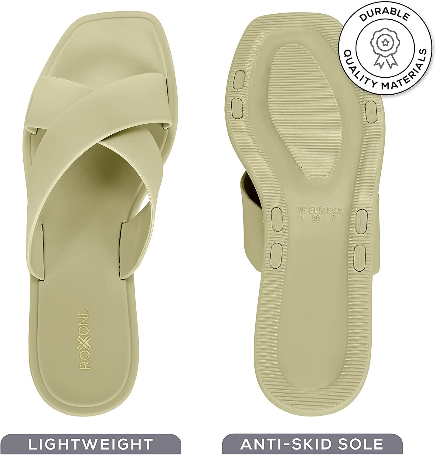 Pantofole donna Pupeez doccia piscina sandali incrociati bagno asciugatura rapida - Foto 17 di 33