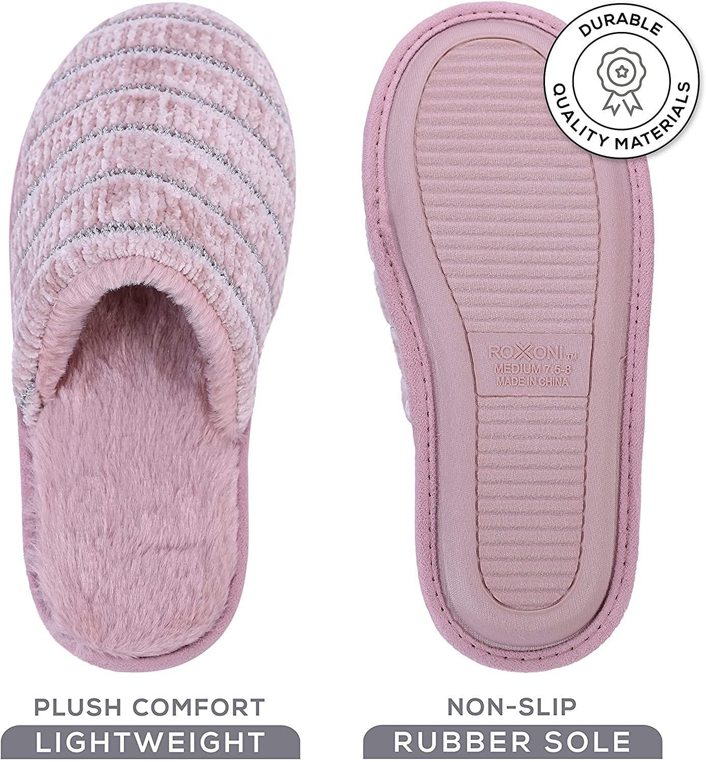 Zapatilla Pupeez Mujer Acogedora Espuma con Memoria, Interior Exterior Suela de Goma - Imagen 29 de 41