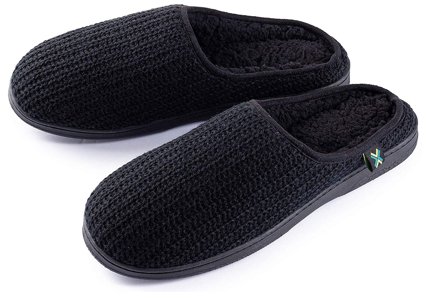 Zapatilla de casa de punto cómoda sin cordones de lana Pupeez para hombre - Imagen 9 de 10