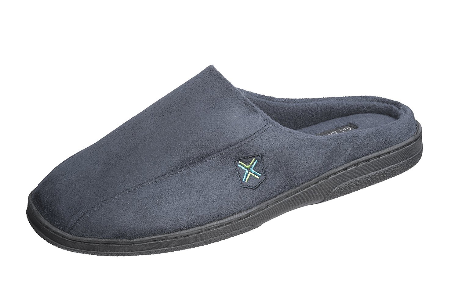 Zoccolo Ciabatta Uomo Pupeez Scamosciato Schienale Aperto con Suola in Gomma Memory Foam - Foto 10 di 15