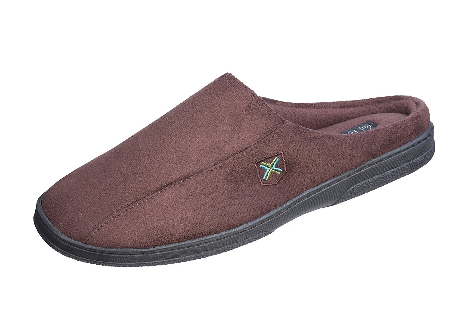 Zoccolo Ciabatta Uomo Pupeez Scamosciato Schienale Aperto con Suola in Gomma Memory Foam - Foto 11 di 15