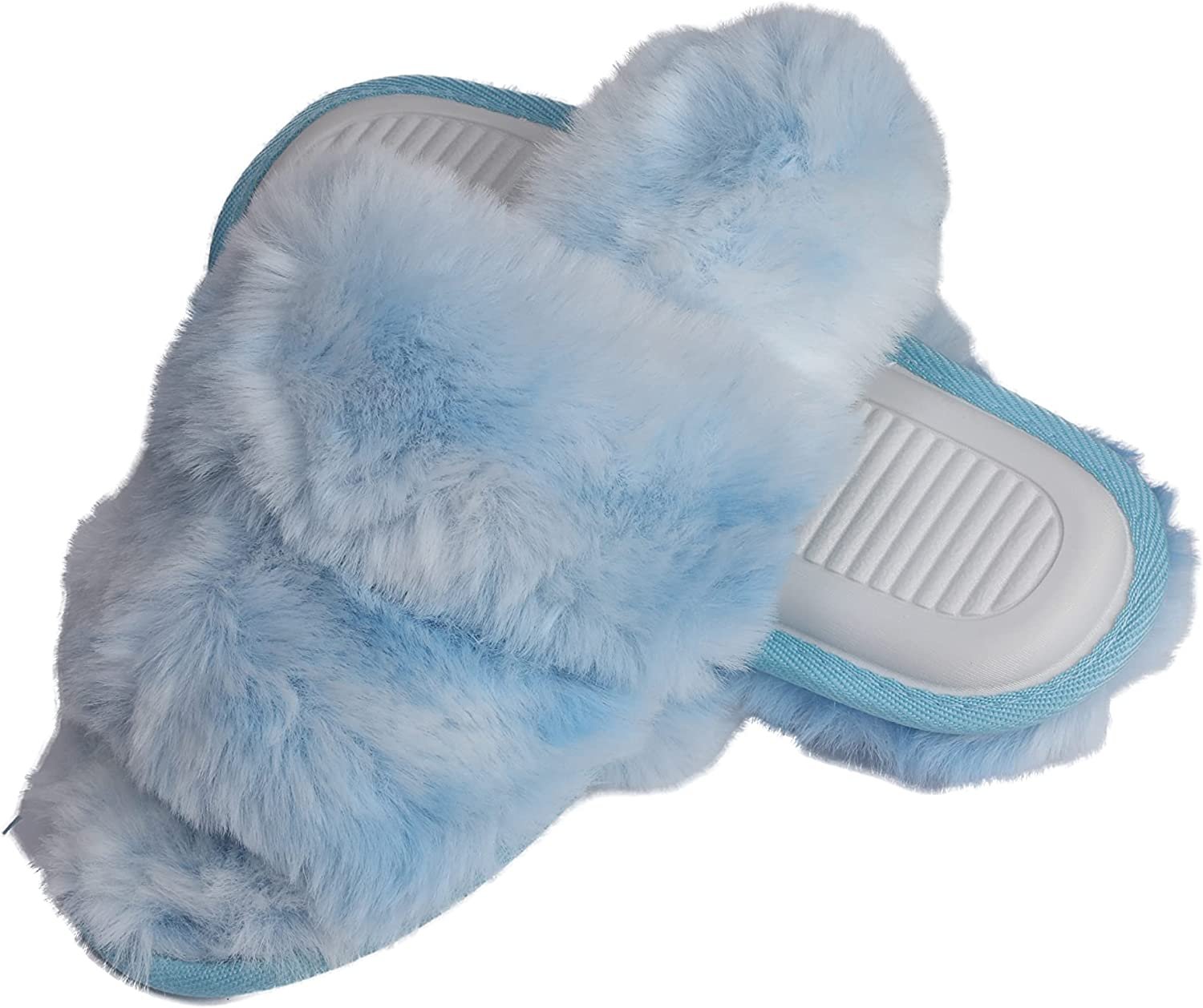 Pupeez Faux Fur Tie & Dye Slippers – Stylish & Trendy Slip-ons for Women - Picture 17 of 19