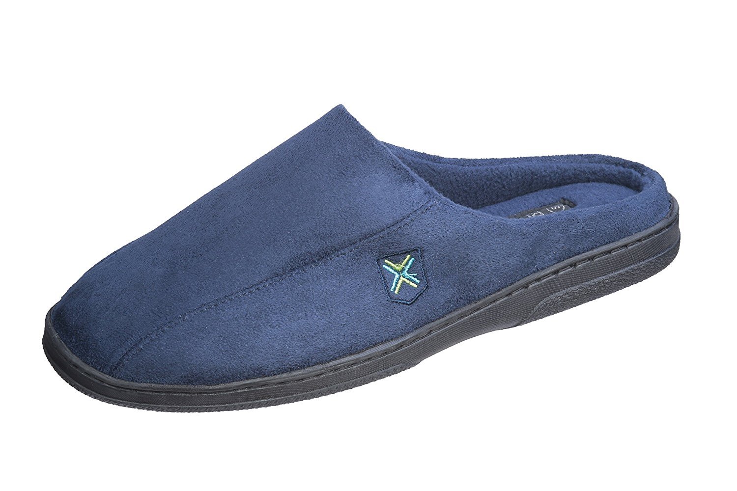 Zoccolo Ciabatta Uomo Pupeez Scamosciato Schienale Aperto con Suola in Gomma Memory Foam - Foto 15 di 15