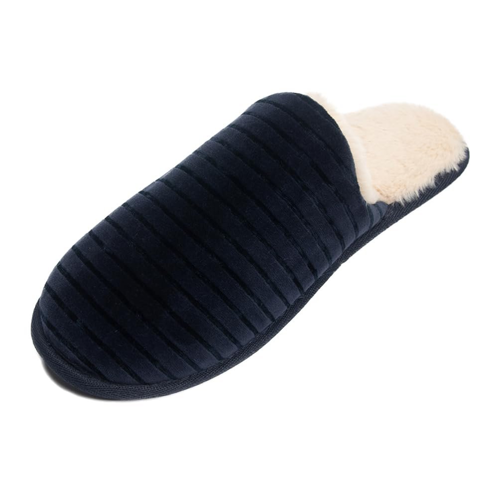 Pupeez Ciabatta Uomo Calda Morbida Slipon Comoda Memory Foam Casa - Foto 16 di 17
