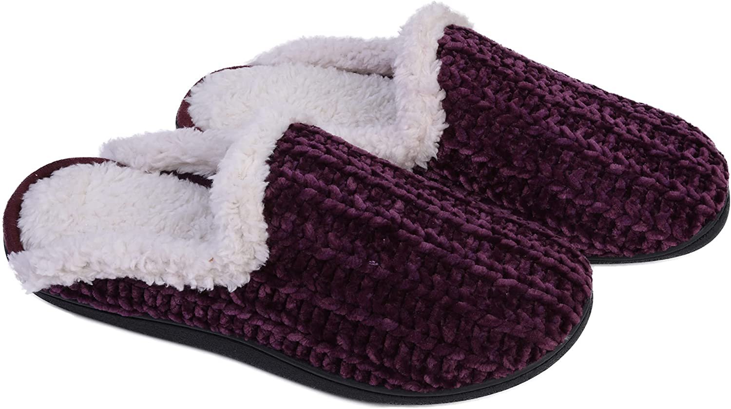 Pupeez Memory Foam Slippers for Women - Fuzzy Cozy Indoor/Outdoor Slides - Picture 26 of 27